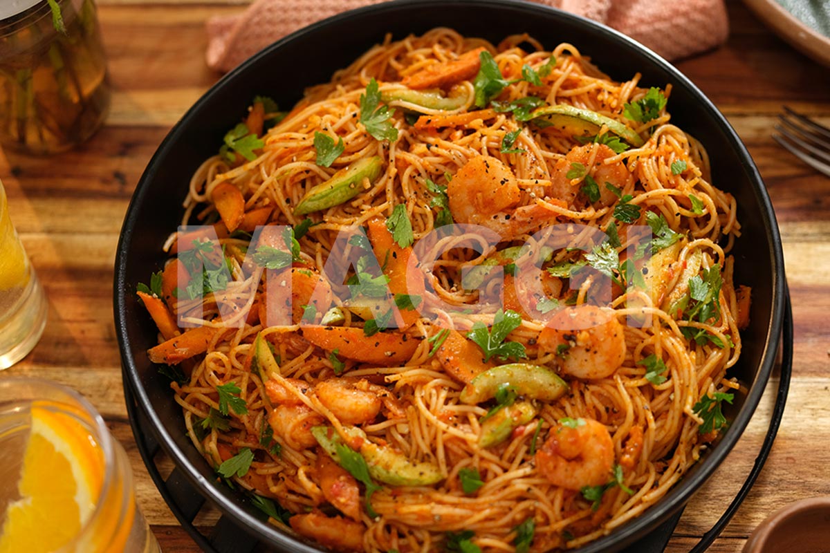 Spaghetti with Prawns