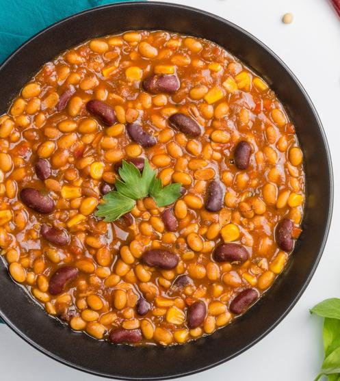 1/2 cup baked beans