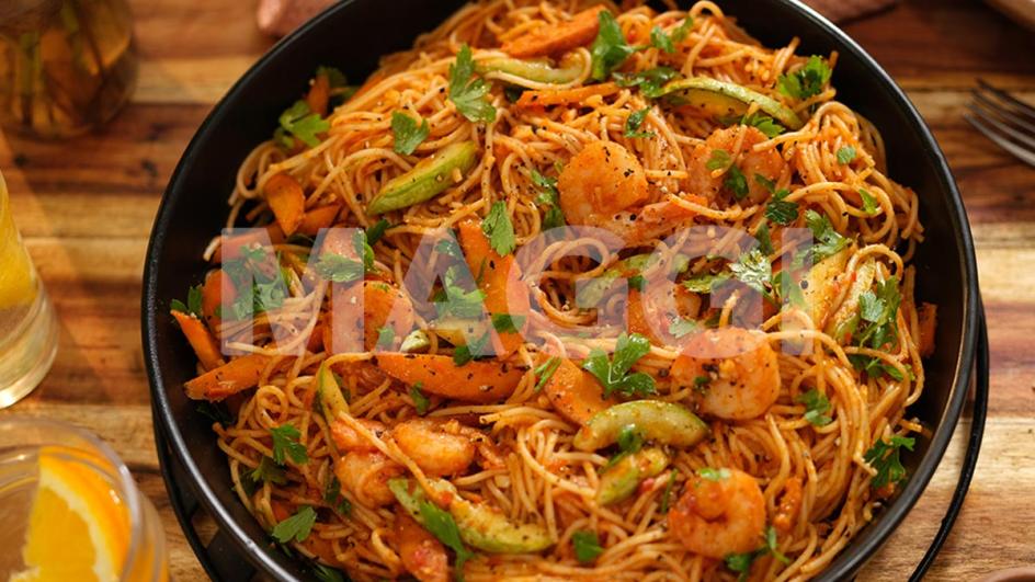 Spaghetti with Prawns