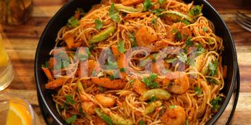 Spaghetti with Prawns